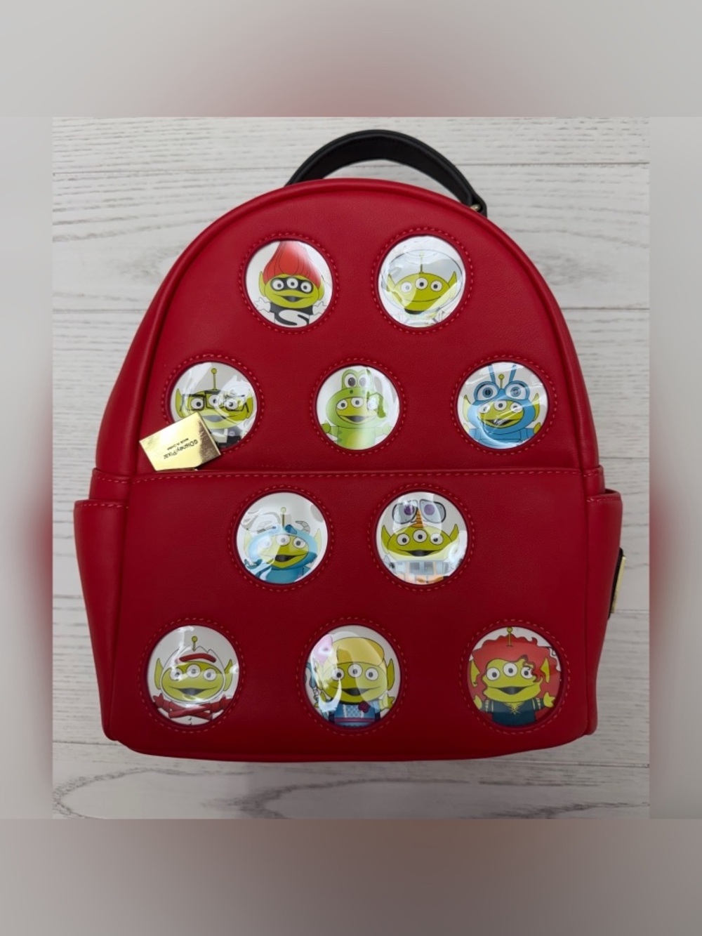 Loungefly Disney Pixar Alien remix Character Window Mini Backpack